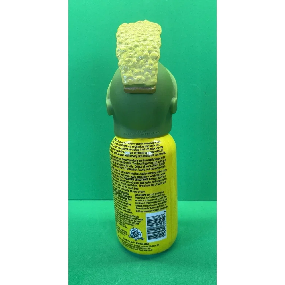 Looney Tunes Marvin‎ the Martian Empty Shampoo & Body Wash Bottle 1997 WB